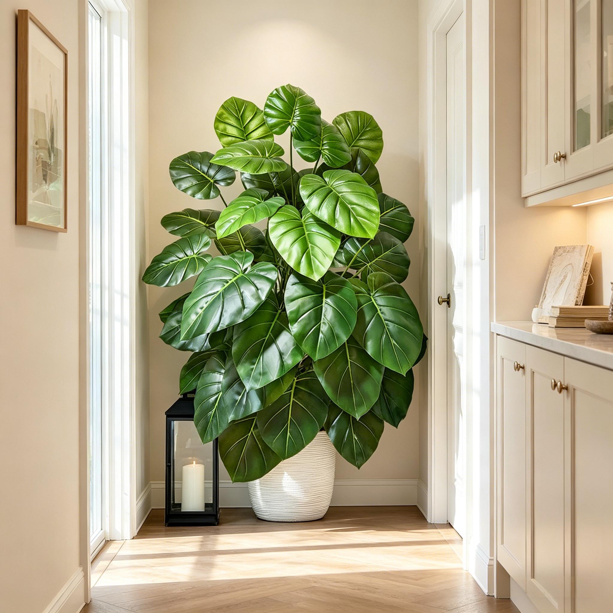 60-105cm Lifelike Artificial P - đánh giá và giá Monstera Adansonii