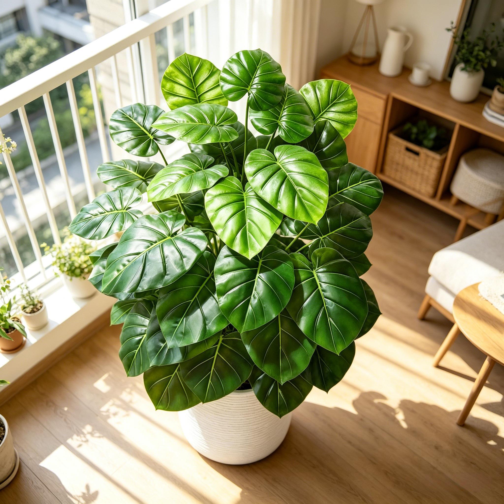 60-105cm Lifelike Artificial P - đánh giá và giá Monstera Adansonii