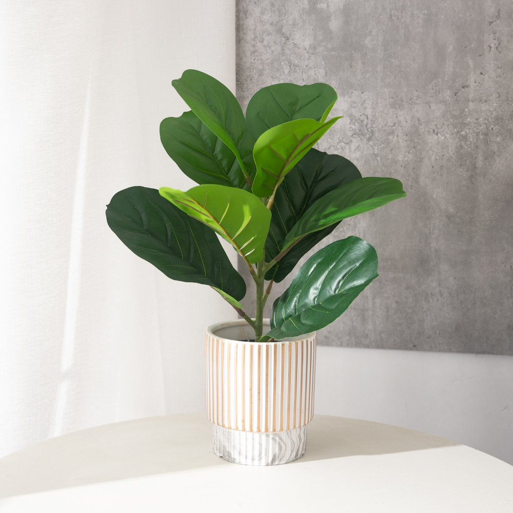 38cm 9 Forks Artificial Ficus  - đánh giá và giá Ficus Lyrata Tree