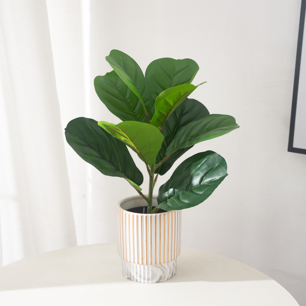 38cm 9 Forks Artificial Ficus  - đánh giá và giá Ficus Lyrata Tree
