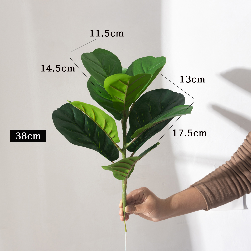 38cm 9 Forks Artificial Ficus  - đánh giá và giá Ficus Lyrata Tree