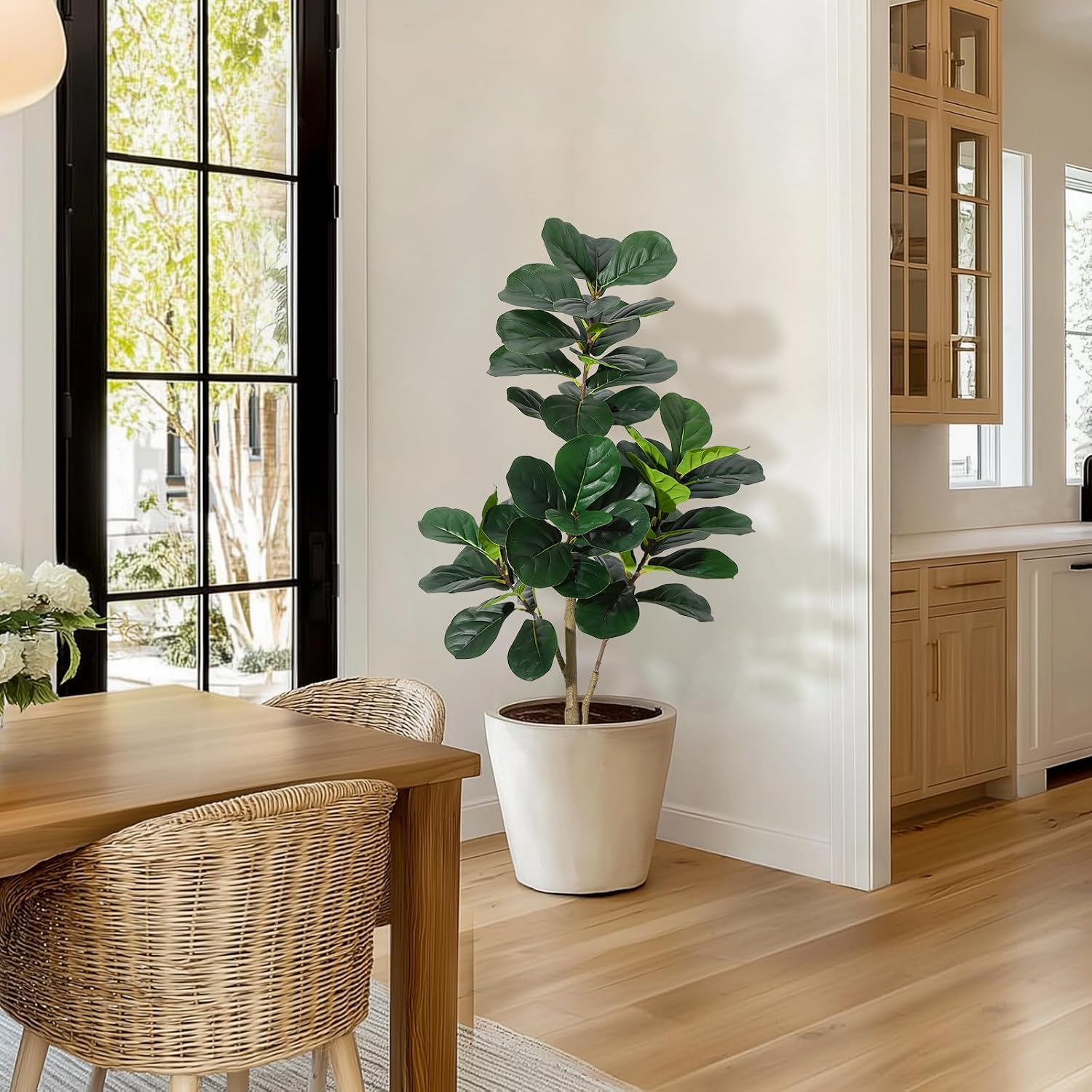 Fiddle Leaf Fig Tree Artificia - đánh giá và giá Ficus Lyrata Tree