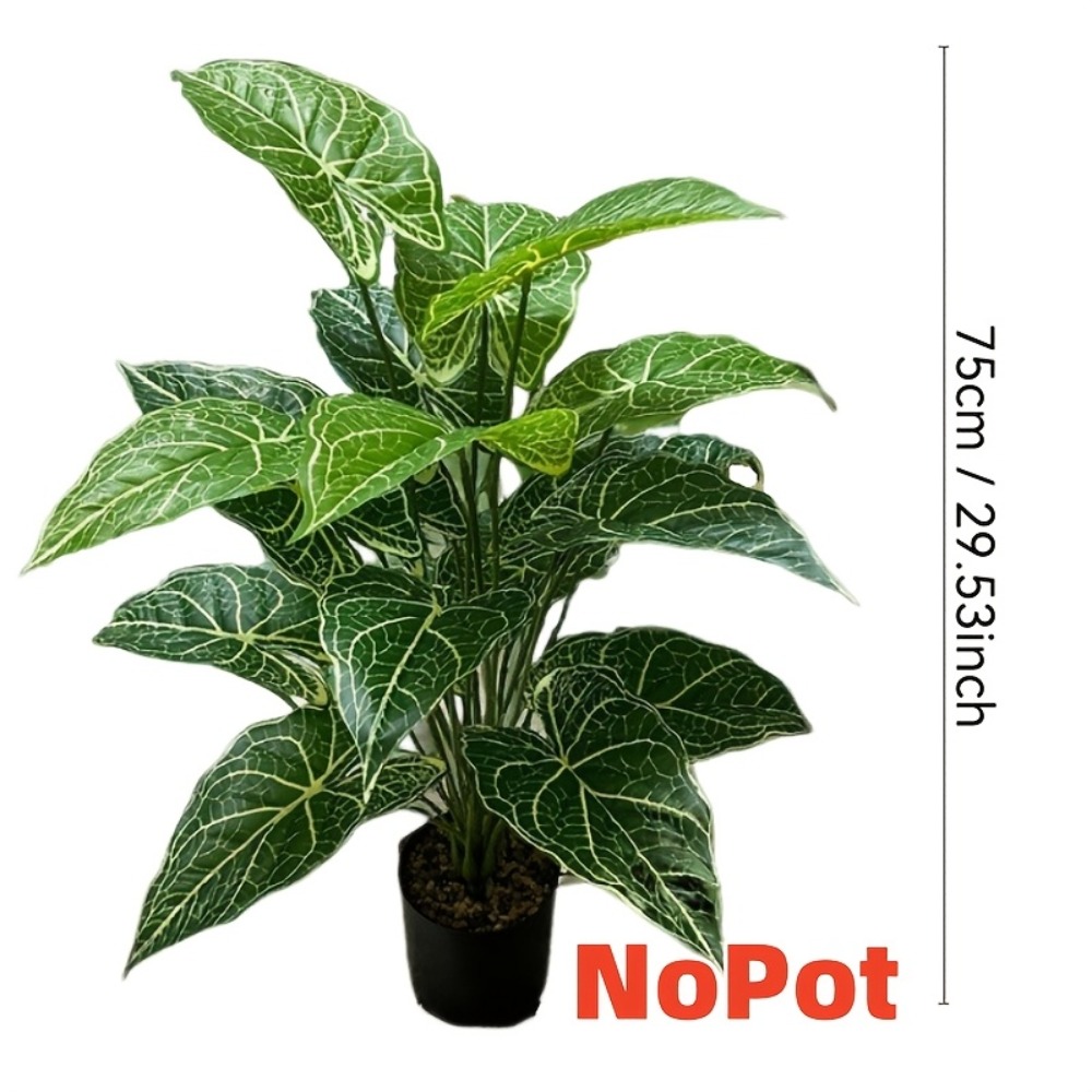 1PC 24 Leaves Artificial Green - đánh giá và giá Monstera Adansonii